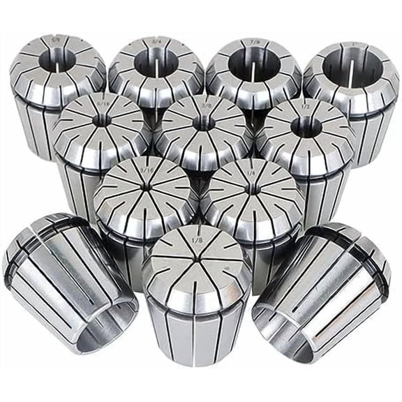12Pcs ER40 Spring Collet Set 1/8-1-1/8 Inch for CNC Milling Lathe Tool and Engraving Machine Carbon Steel$$Tools & Hardware Other