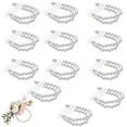 thumbnail image 1 of MODANU 12Pcs Elastic Pearl Wrist Corsage Bands Wristlets Bracelet Wrist Wedding Corsages Pearl Bracelet DIY Faux Pearl Bead Corsage for Wedding Handmade Corsage, 1 of 8