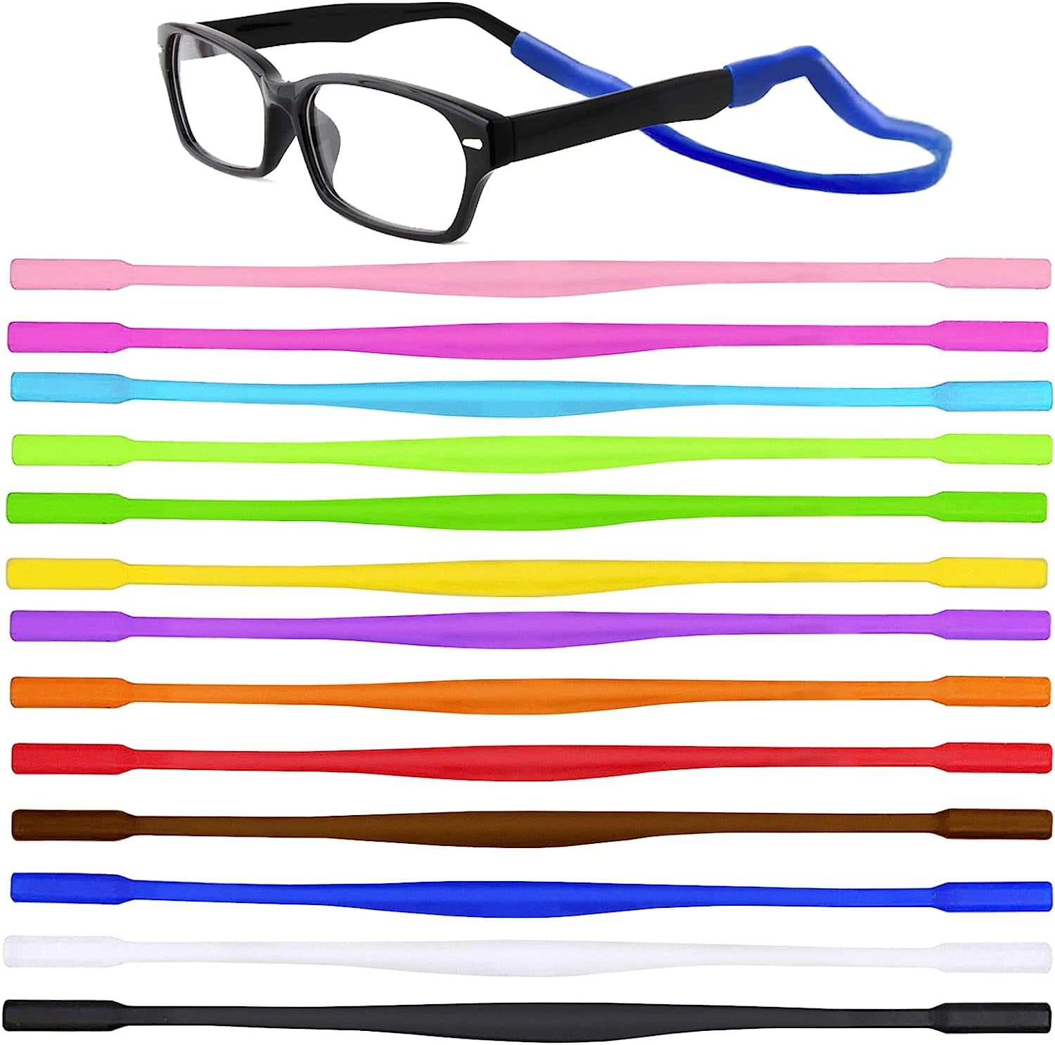 12Pcs Adjustable Sunglass Eyeglasses Eyewear Accessories Sports