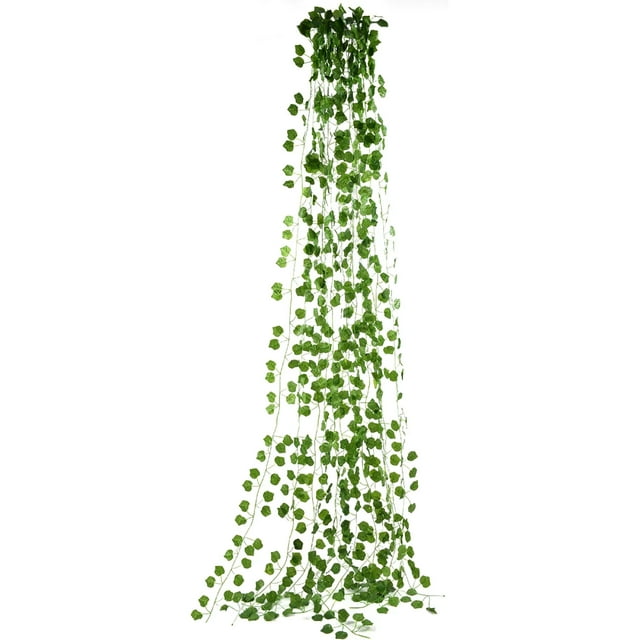 12Pcs Fake vines, Fake flowers Vines, Artificial Plants Grape Leaves