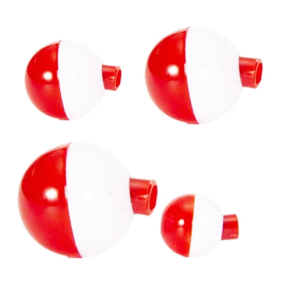 12Pcs Fishing On Water Bubble Float Bobbers 4 Size Push Button Fishing Push Button Fishing Round Fishing Float Set