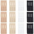 thumbnail image 1 of 12Pcs Flexible Bra Extender Strap 3 Rows 3 Hooks Adjustable Bra Strap 3.81x2.24x0.16 inch Extension Elastic Bra Hook, 1 of 7