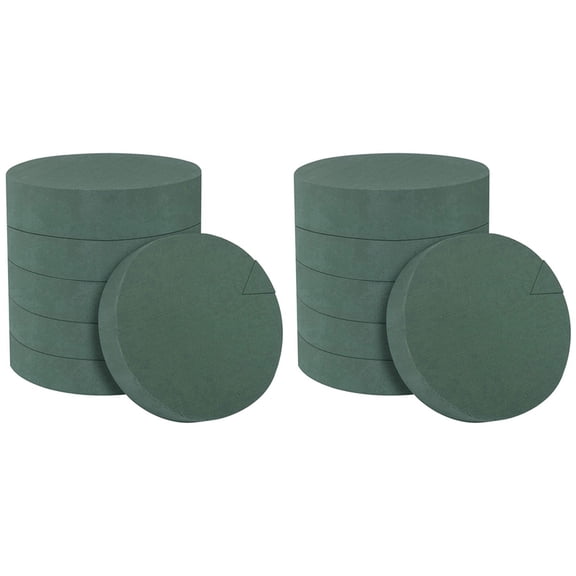 12Pcs Flower Foam Blocks,6.5Inch Round Dry Floral Foam for ,for Wedding Aisle Flowers,Party Decoration