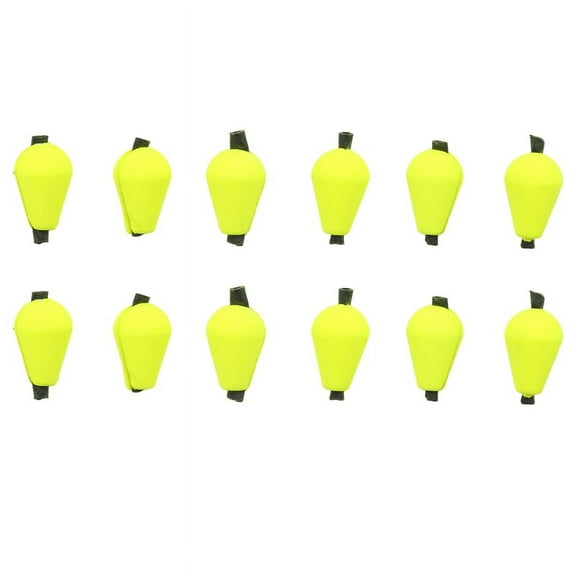 12Pcs Fly Fishing Float Strike Indicators Foam Yellow