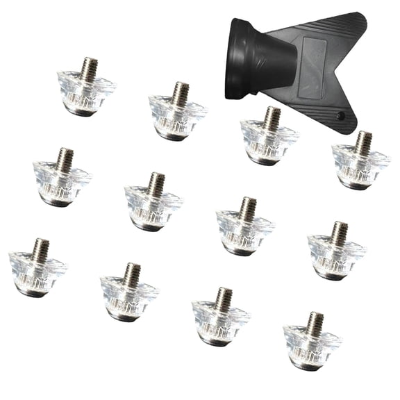12Pcs Football Boot Spikes Aluminum Football Shoe Studs Replacement Soccer Boot Cleats Football Shoes Accessories