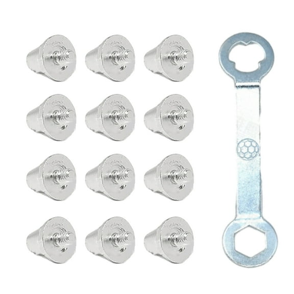 12Pcs Football Spikes Nails Aluminum Football Stud Replacement Soccer Cleats for Training Competition Easy to Install
