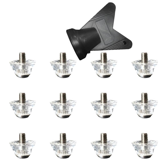 12Pcs Football Spikes Nails Aluminum Football Studs Replacement Soccer Cleats for Training Competition Easily to Install