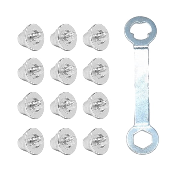 12Pcs Football Spikes Nails Screw Cleat Football Stud Replacement Soccer Cleats for Women Man Boy And Girl Soccer Shoes
