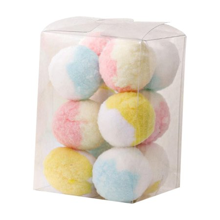 12Pcs Funny Cat Toy Balls Interactive Teaser for Kitty Indoor Cats Training Tool