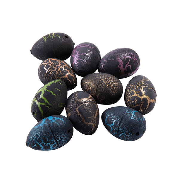 12Pcs Funny Growing Dinosaur Eggs Hatching Dinosaur Add Water Growing Black
