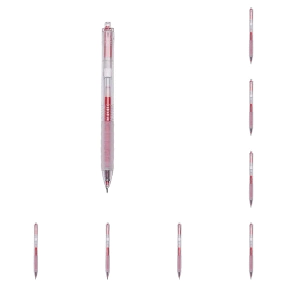 12Pcs Gel Pens,0.5mm ST Tip Red Ink,Extra Soft Grip,Retractable Rolling Ball Gel Pens,Quick Drying Smooth Writing Pens for Journaling,Note-Taking,Office Supplies