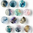 thumbnail image 1 of 12Pcs Glass Strong Magnetic Refrigerator Magnet Fridge Sticker,Marble Crystal Fridge Magnets Decoration for Crafts,Fridge Magnets for Kitchen, Office Whiteboard, Cabinet and Dishwasher, 1 of 7