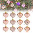 thumbnail image 1 of 12Pcs Glitter Heart Hanging Ornaments, Valentines Day Heart Decoration, Romantic Heart Hanging Decor for Valentine’s Day Party Decorations, 1 of 6