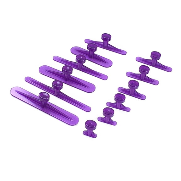 12Pcs Glues Pulling Tabs Car Body Dent Removal Pulling Tabs Dent Repair Tool Glues Pullers Tabs