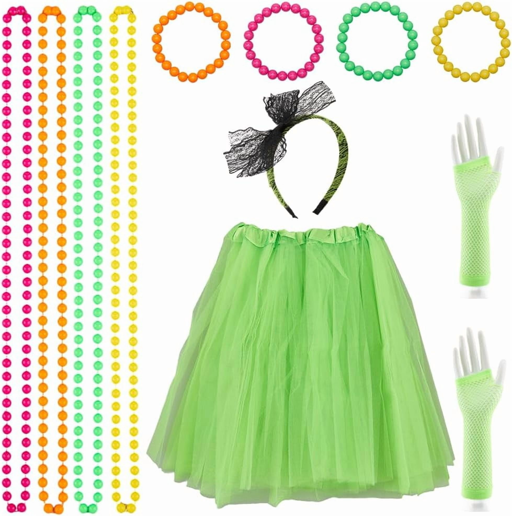 green fancy dress accessories Amazon.com: Neujiwo 4PC Green Costume Accessories for Adult Stripe Tie Gloves Sunglasses and Pom Pom Ball Brooch Cosplay Party Dress up : Clothing, Shoes & Jewelry