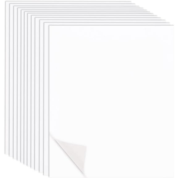 12Pcs HTV Heat Transfer Iron on Vinyl Heat Transfer Sheets White Ink Rectangle 12 x 10 Inch PVC Fabric Design Sheet Pack Accessories