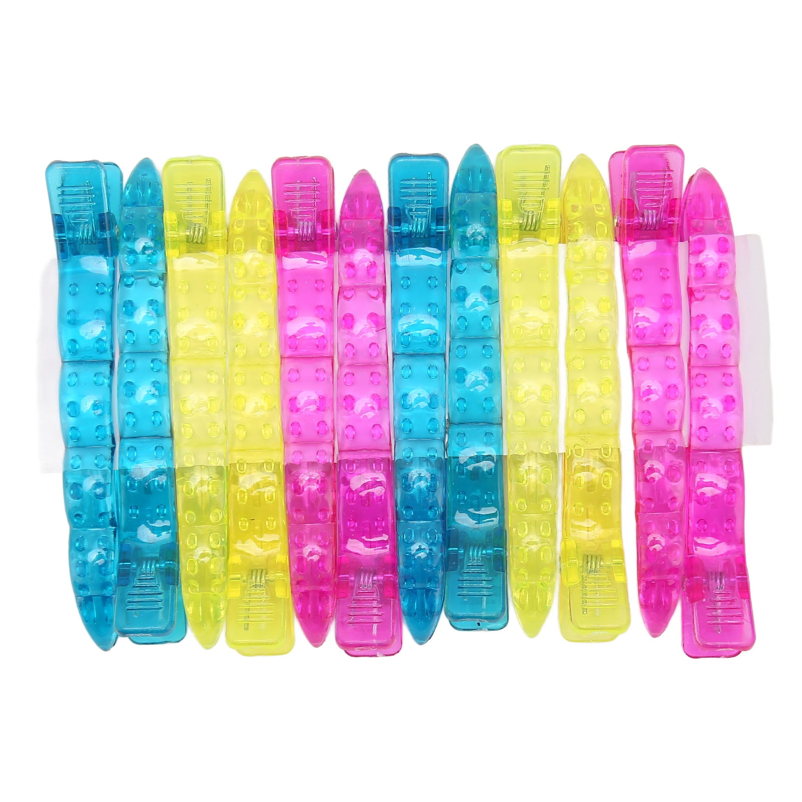 12Pcs Hairpin Duck Billed ABS Colorful Hair Fixing Clip Pin for