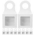 thumbnail image 1 of 12Pcs Hanging Paper Wine Box with Clear Window Paper Wine Bottle Box Gift Box, 1 of 6