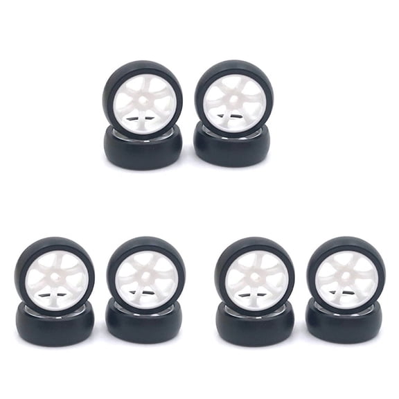 12Pcs Hard Plastic Drift Tire Tyre Wheel for 284131 K969 K989 P929 Mini-Z Mini-Q Mini-D 1/28