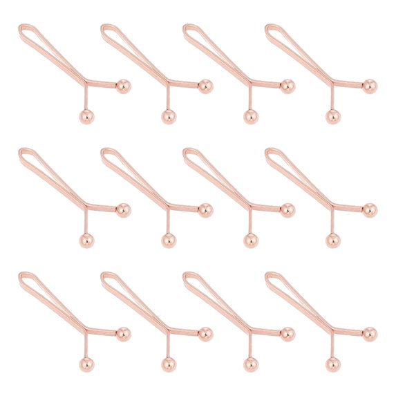 12Pcs Head Scarf Fixing Clip Heavy Duty Metal U-shaped Clip Women Shirt Sleeve Jeans Pants Clip Buckle Clothing Accessories