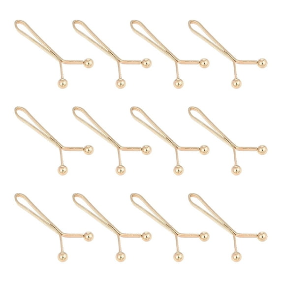 12Pcs Head Scarf Fixing Clip Heavy Duty Metal U-shaped Clip Women Shirt Sleeve Jeans Pants Clip Buckle Clothing Accessories