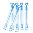 thumbnail image 1 of 12Pcs Heart Empty Bubble Soap Bottles Maker Wedding Party Decorations Kids Toy Blue Plastic, 1 of 7
