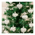 thumbnail image 1 of Yyuenw 12Pcs Heart Ornaments Multi Finish Heart Baubles Hanging Ornaments for Christmas Tree Valentine’s Day Decor Party Decoration, 1 of 7