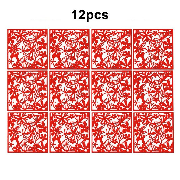 12Pcs Hollow Room Divider Screen Hanging Panel Curtain Partitions Diy Art Decor