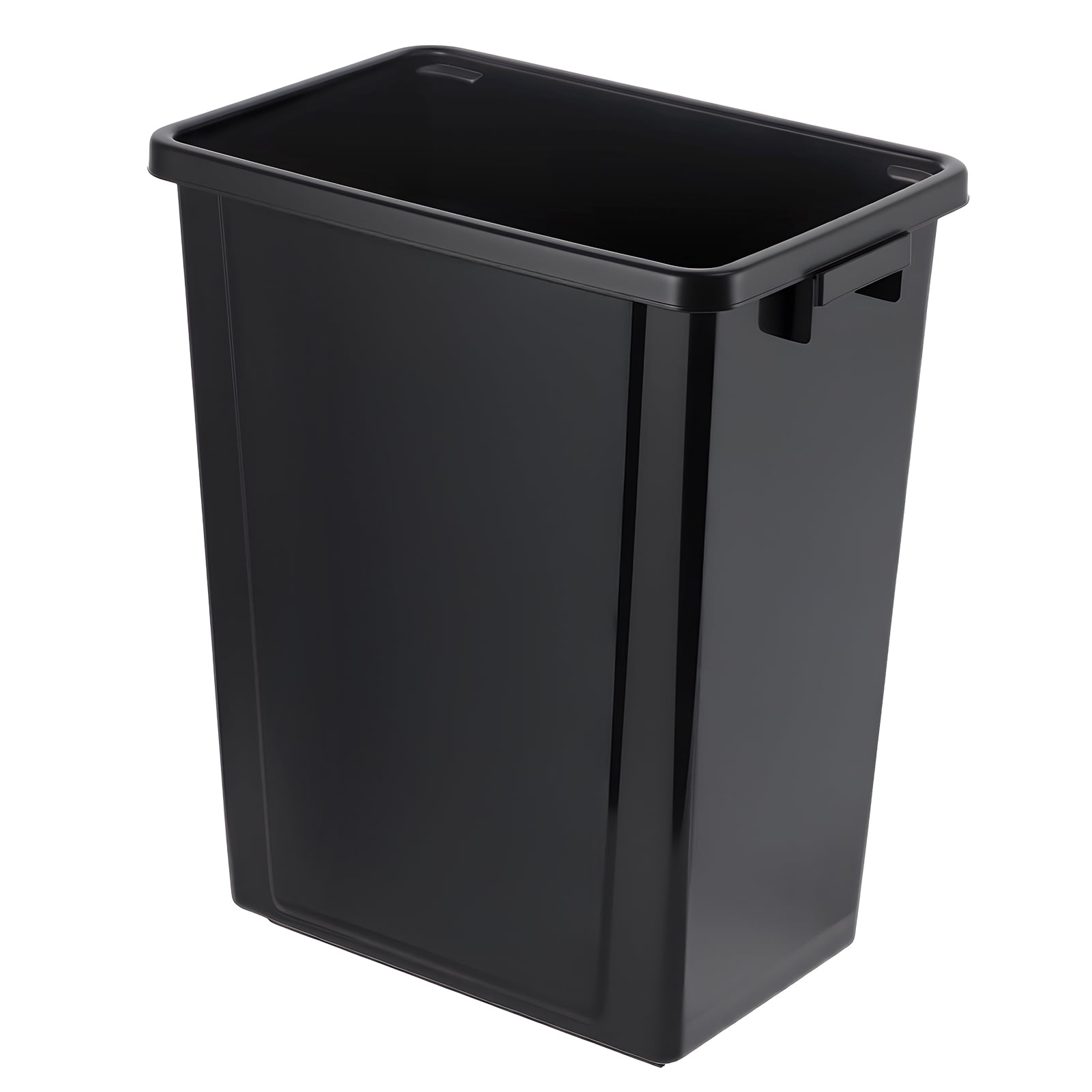 12Pcs Indoor Trash Can without Lid 10.25-Gallon Desk Side Wastebasket Black Garbage Can Fits Under Desk/Sink/Cabinet for Home Office Kitchen Use