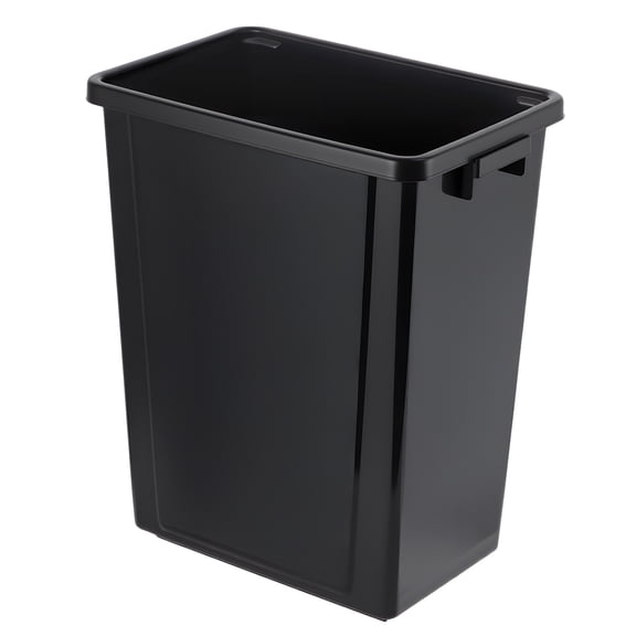 12Pcs Indoor Trash Can without Lid 10.25-Gallon Desk Side Wastebasket Black Garbage Can Fits Under Desk/Sink/Cabinet for Home Office Kitchen Use