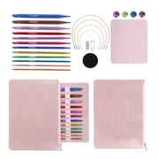 12Pcs Interchangeable Crochet Hook Set 3.0mm-10mm Tunisian Crochet Hook with Cable for Beginner Knitting Weaving Project