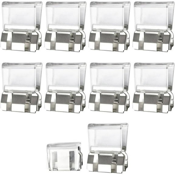 12Pcs Invisible Pant Hem Clips, No-Sew Instant Pants Shortening Clips, Hidden Adjustable Clothing Length Adjuster for Men Women
