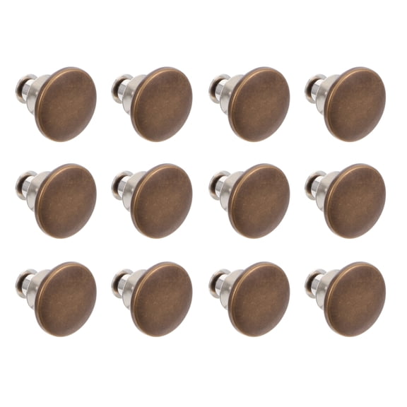 12-Pack Adjustable Jean Buttons for Pants, Universal Waistband Expander, Replacement Fasteners