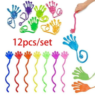 Protoiya 12Pcs Sticky Hands For Kids,Stretchy Sticky Fingers with
