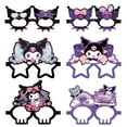 thumbnail image 1 of 12Pcs Kuromi Themed Glasses, Party Supplies Photo Booth Prop Cartoon Character Cosplay Birthday Gift for Kids., 1 of 5