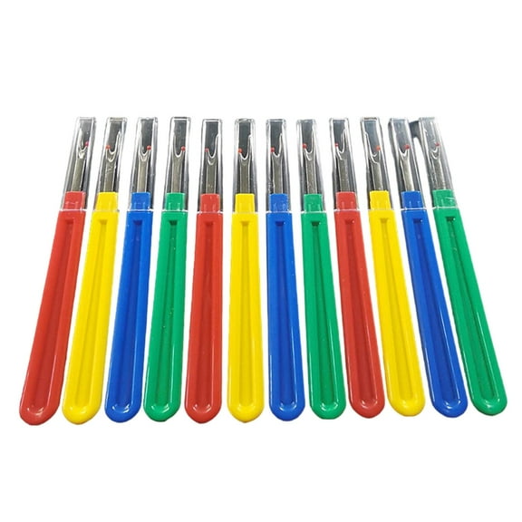 12Pcs Large Size Seam Rippers with Long Handle Sewing Seam Rippers Thread Remover Tool for Sewing Clothes
