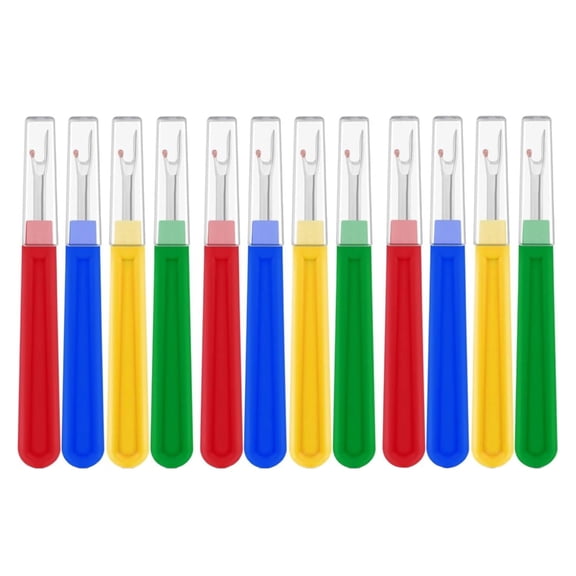 12Pcs Large Size Seam Rippers with Long Handle Sewing Seam Rippers Thread Remover Tool for Sewing Clothes