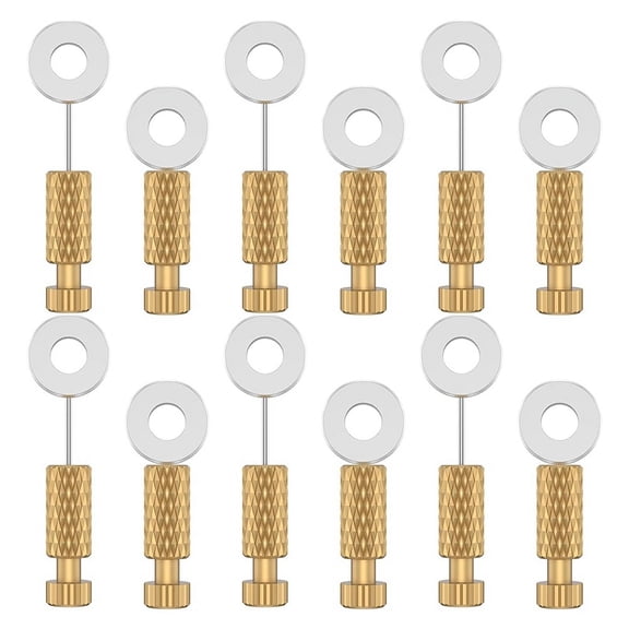 12Pcs Leather Suture Positioning Needles,Handmade DIY Leather Positioning Pins,12mm18mm DIY Leathercraft Located Needles,1 set x leather needles for hand stitching