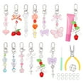 thumbnail image 1 of 12Pcs Lip Gloss Keychain Bulk Lip Balm Keychain with Exquisite Cute Charm Jewelry for Women Girl Key Purse Decor, 1 of 11