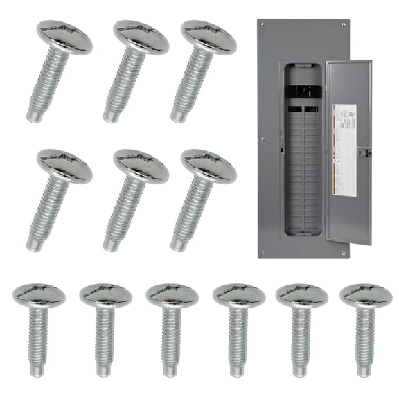 12Pcs Load Center Cover Screws Electrical Panel Screws Replacement for Square D Panel, Compatible with Square D S106 and Siemens ECTS2, QO & Homeline Panels, Murray Load Centers,Zinc Panel Screw
