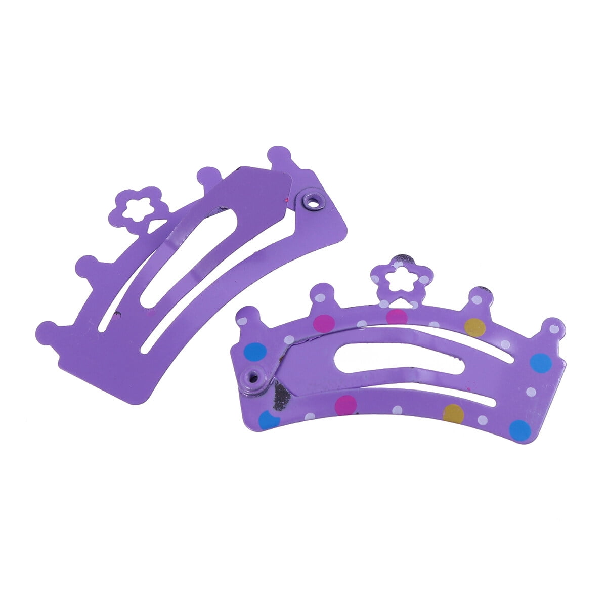 12Pcs Lovely Crown Hair Clips Barrettes Hairpins Hair Accessories for