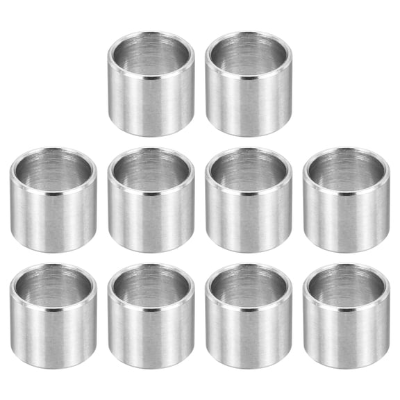 12Pcs M10 Stainless Steel Spacers Metal Spacer 10mm ID x 12mm OD x 10mm L