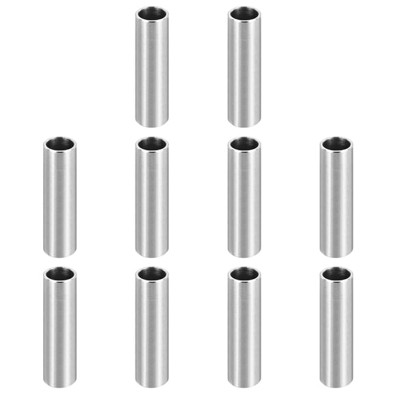 12Pcs M8 Stainless Steel Spacers Metal Spacer 8mm ID x 10mm OD x 40mm L