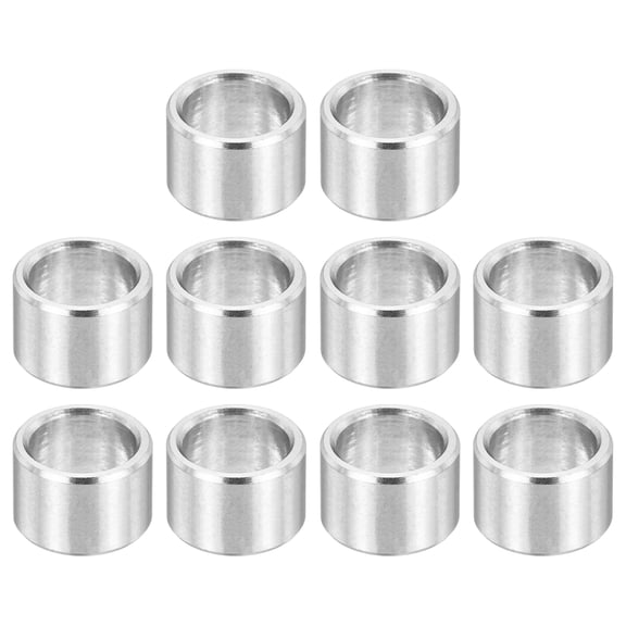 12Pcs M9 Stainless Steel Spacers Metal Spacer 9mm ID x 12mm OD x 8mm L