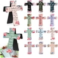 thumbnail image 1 of 12Pcs Magnetic Cross Bookmarks Gifts for Bible Study, Readers, Teachers, Students - Cute Magnet Cross Bookmark with Inspiration Sayings for Women School Reading, 1 of 8