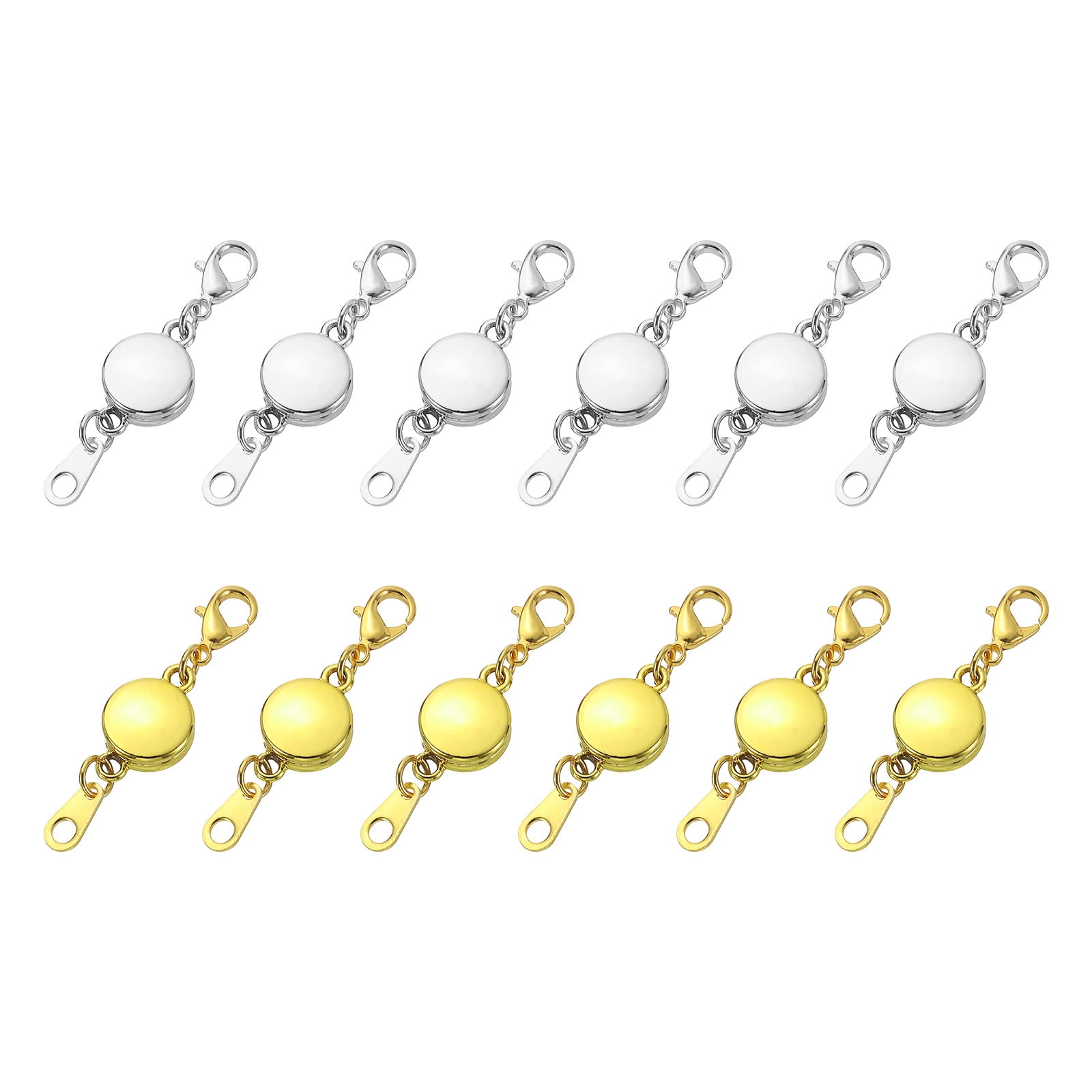 Magnetic Necklace Extender Clasp Set - Adjustable Chain Extender In Gold & Silver For Necklaces & Bracelets