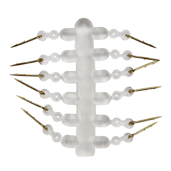 12Pcs Metal Carp Baits Spikes with Barbs and Clear Corn Ronnies Hair Rig