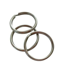 keychain rings 60 Pcs Flat Metal Keychain Rings Round Split Heavy Duty Durable Key Rings for DIY Craft Home Car Keys Organization Silver Walmart