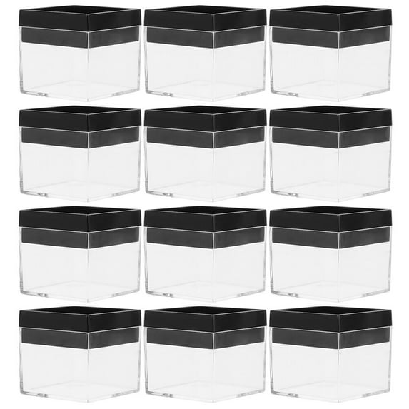 Clear Plastic Storage Boxes for Specimens Multi Color with Sturdy Structure 12Pcs