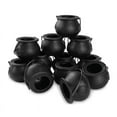 thumbnail image 1 of 12Pcs Mini Black Cauldron with Handle Halloween Witch Pot Candy Holder for, 1 of 6